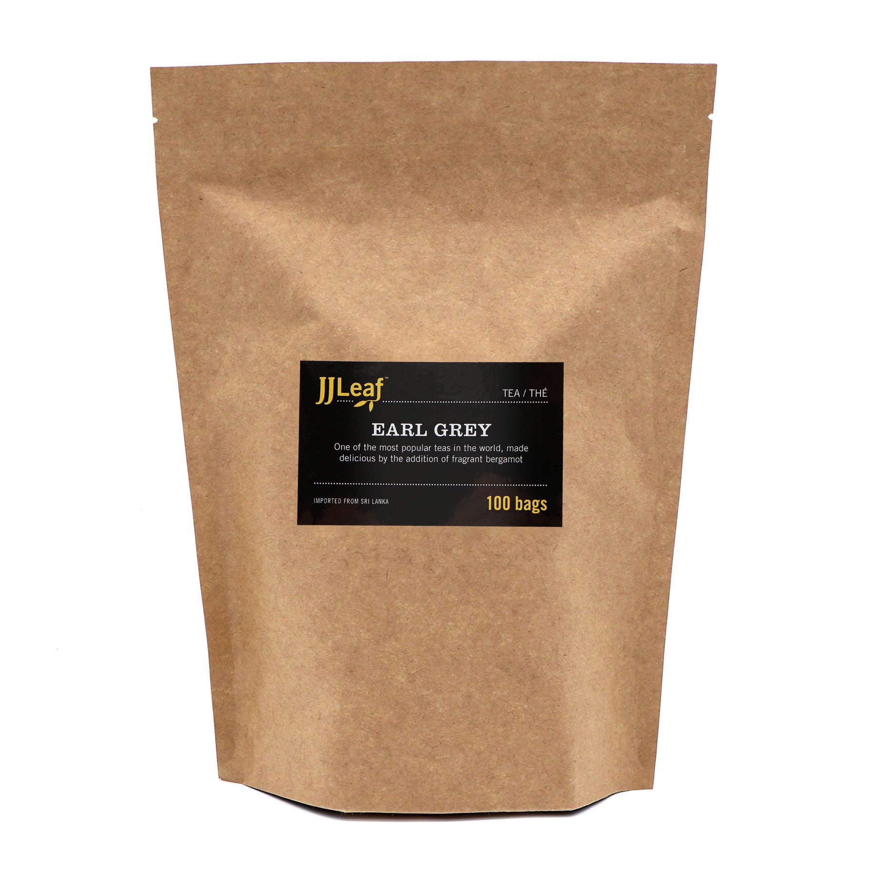 JJLeaf Earl Grey 100 tea bags, Canadian business bulk tea