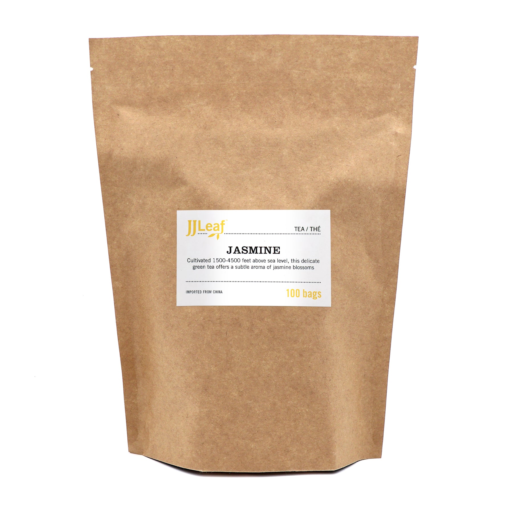 JJLeaf Jasmine 100 tea bags, Canadian business bulk tea