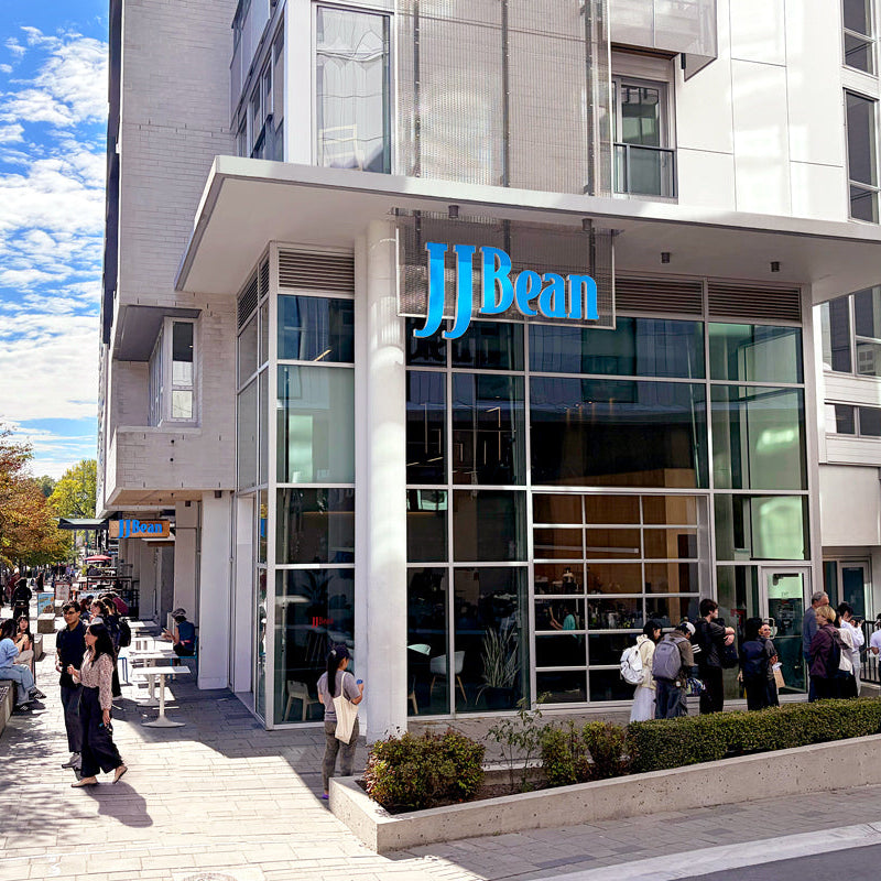 JJ Bean UBC location. Best cafe patio in UBC