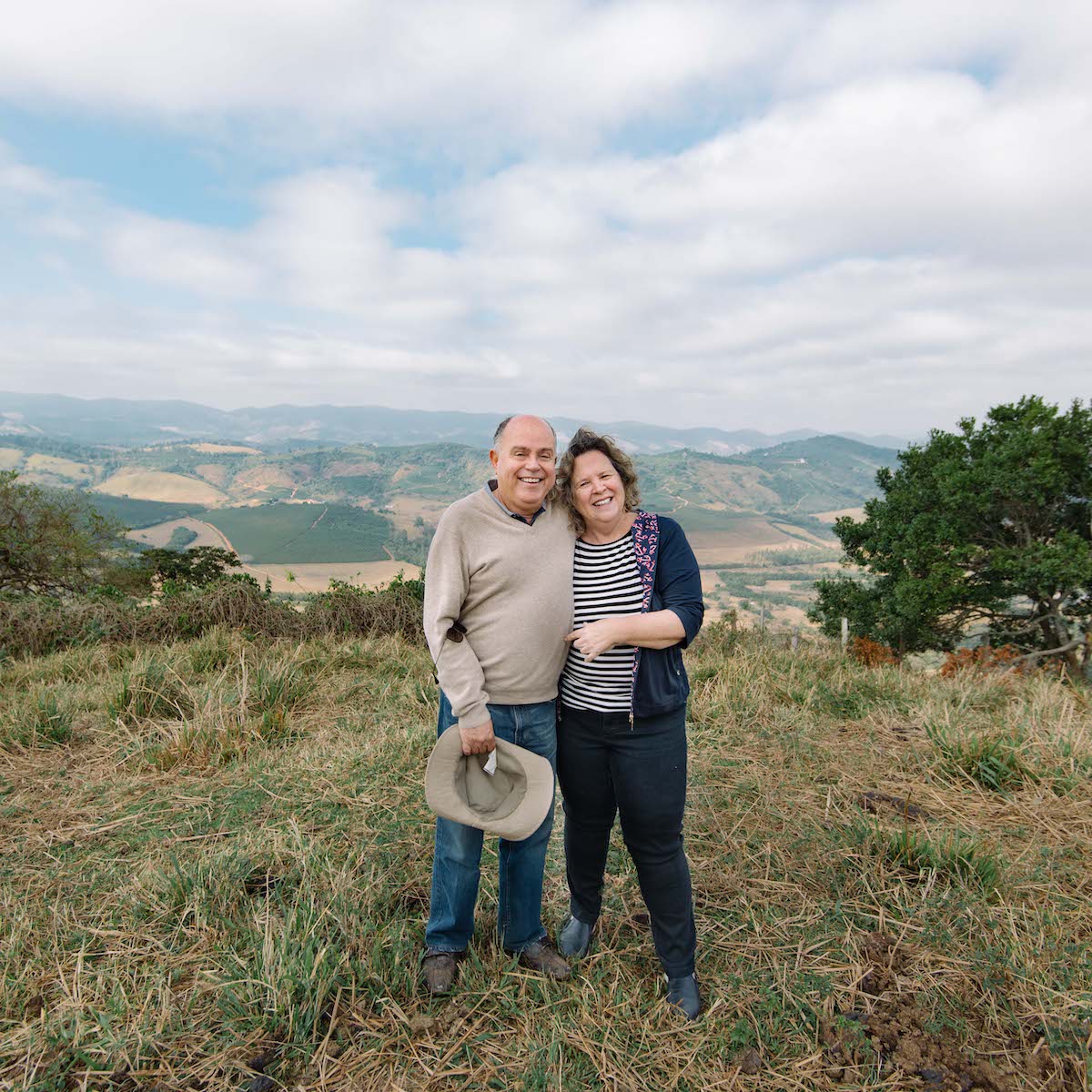 Tulio and Lu at Carmo Estate in Brazil